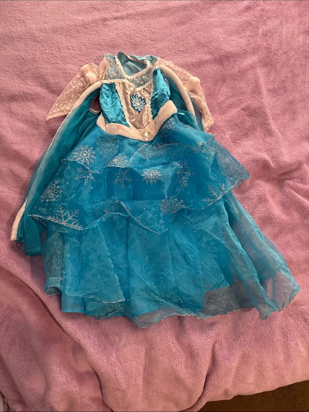 Girls' Blue Sparkle Superhero Princess Costume Dress